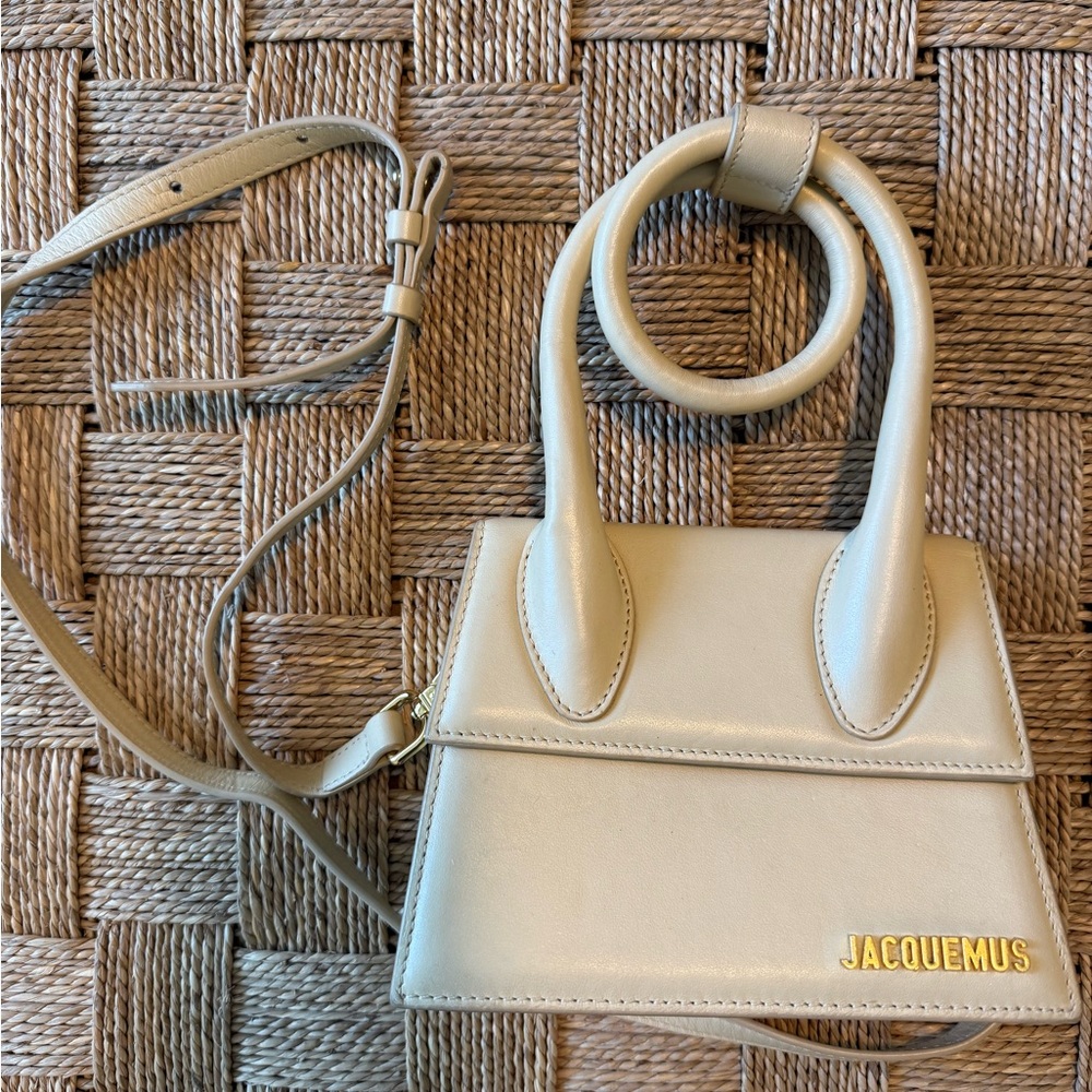 Jacquemus Le Chiquito Noeud Cream Handbag - Picture 3 of 5